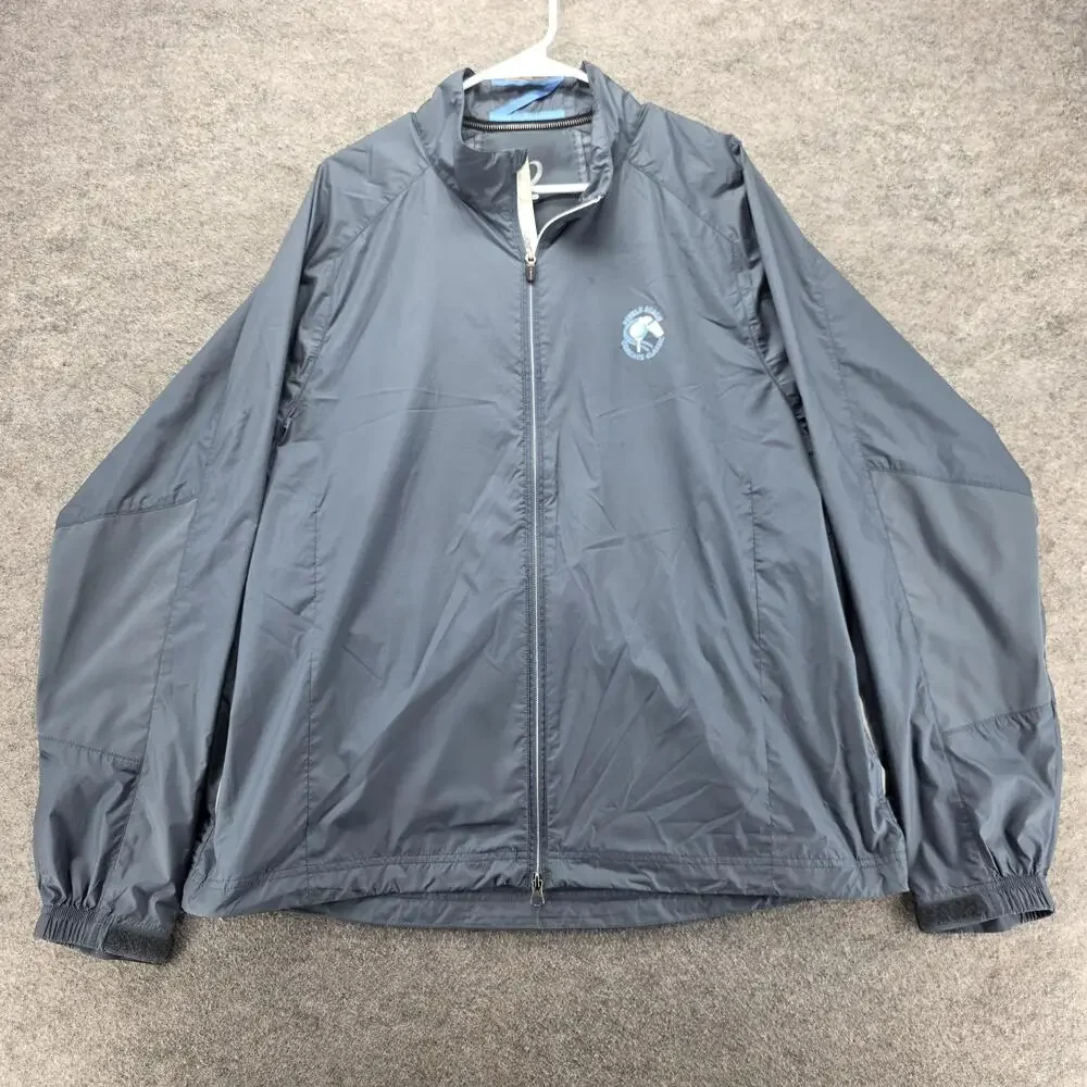Zero Restriction Jacket Mens XL Gray Tour Series Pebble Beach Golf Windbreaker